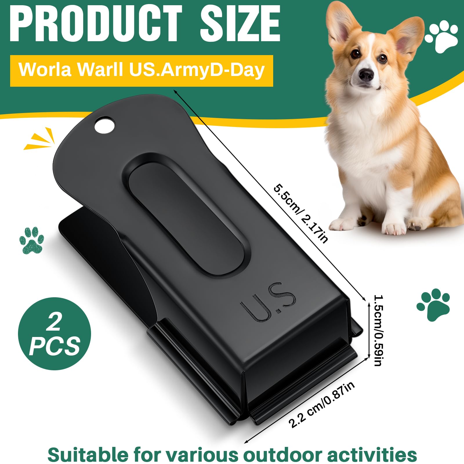 VercanMonth clicador de entrenamiento para mascotas bronce resistente para uso prolongado.