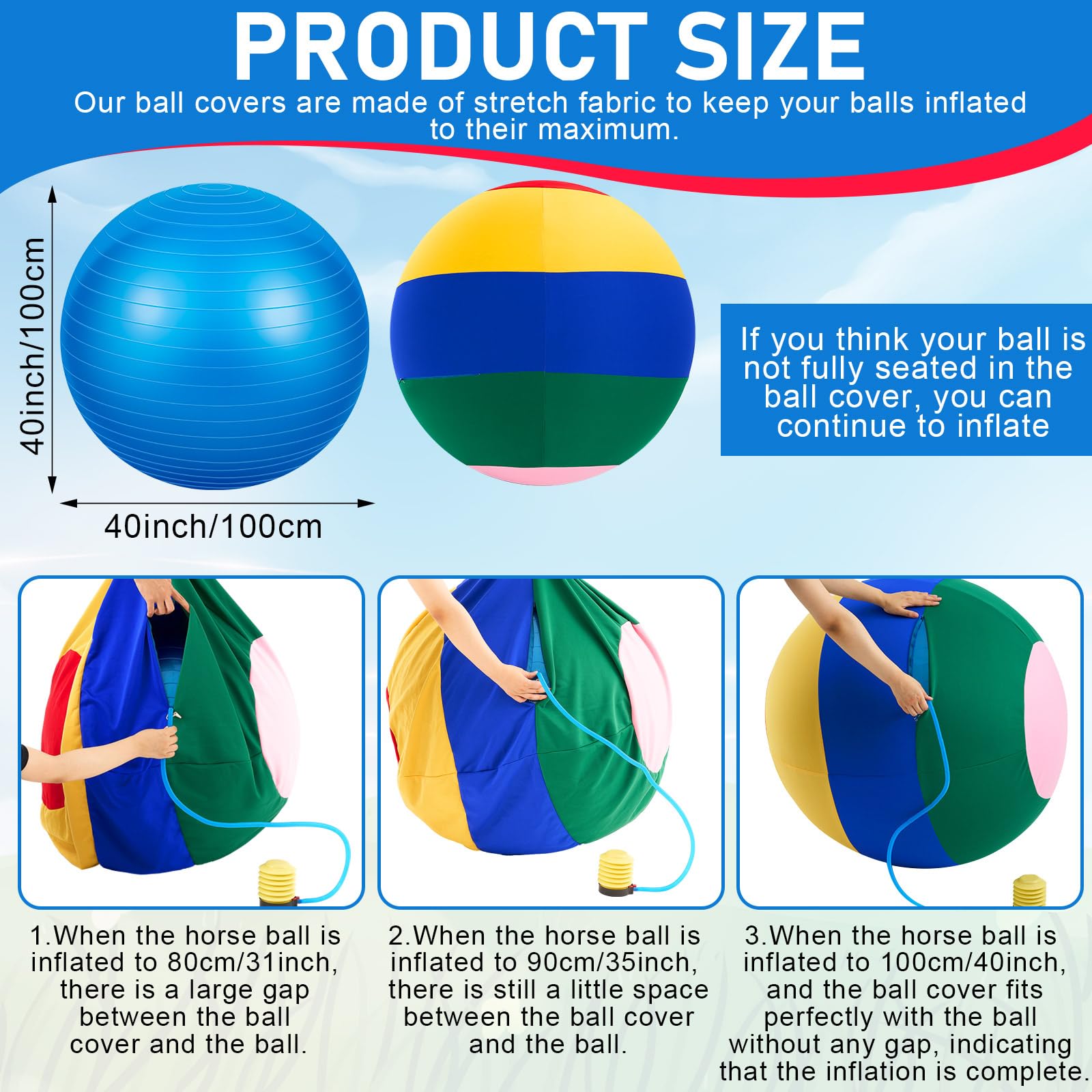 Cubierta para bola VercanMonth en colores mixtos para mayor visibilidad.