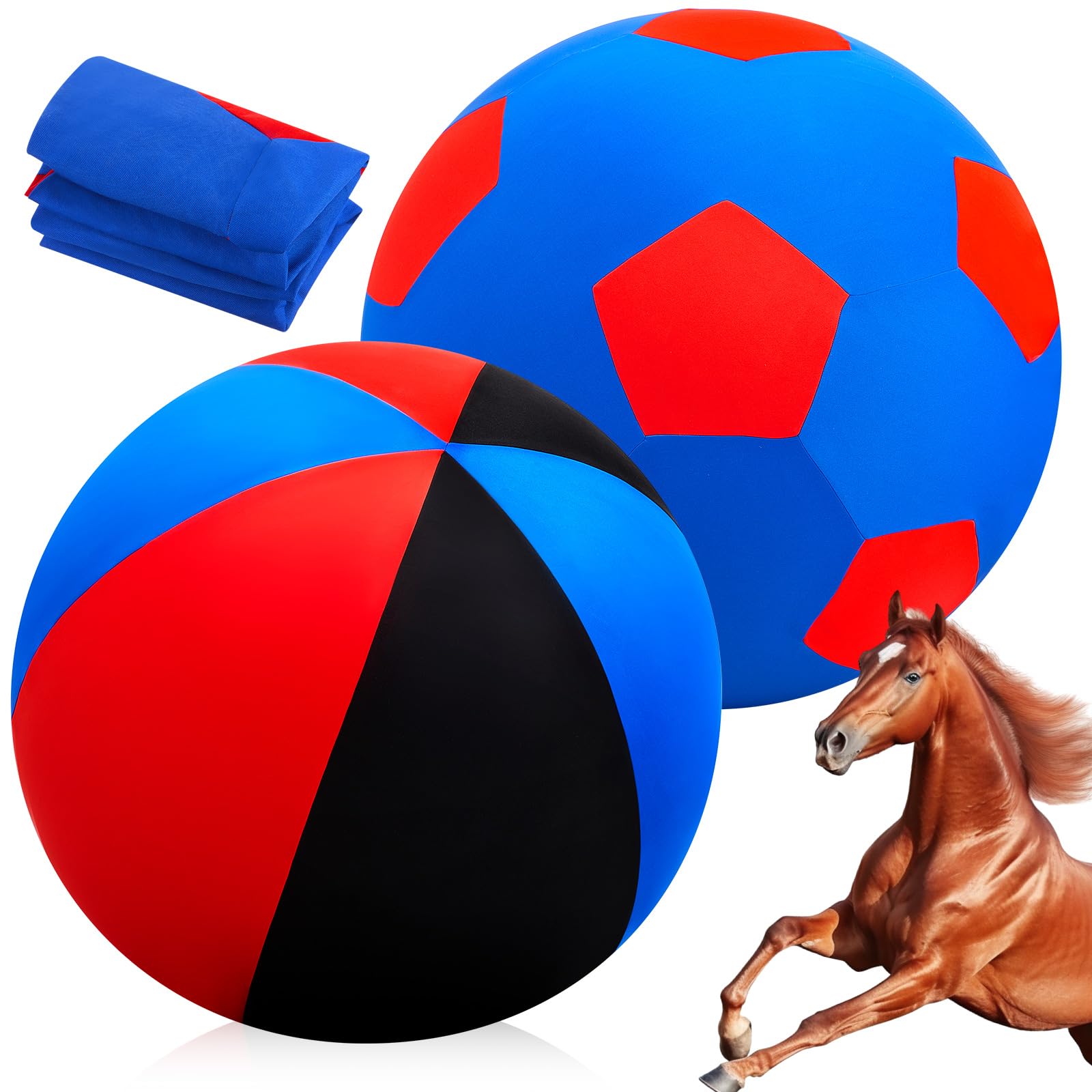 VercanMonth cubiertas para bola de caballo de 30 pulgadas con ajuste seguro para uso en exteriores.