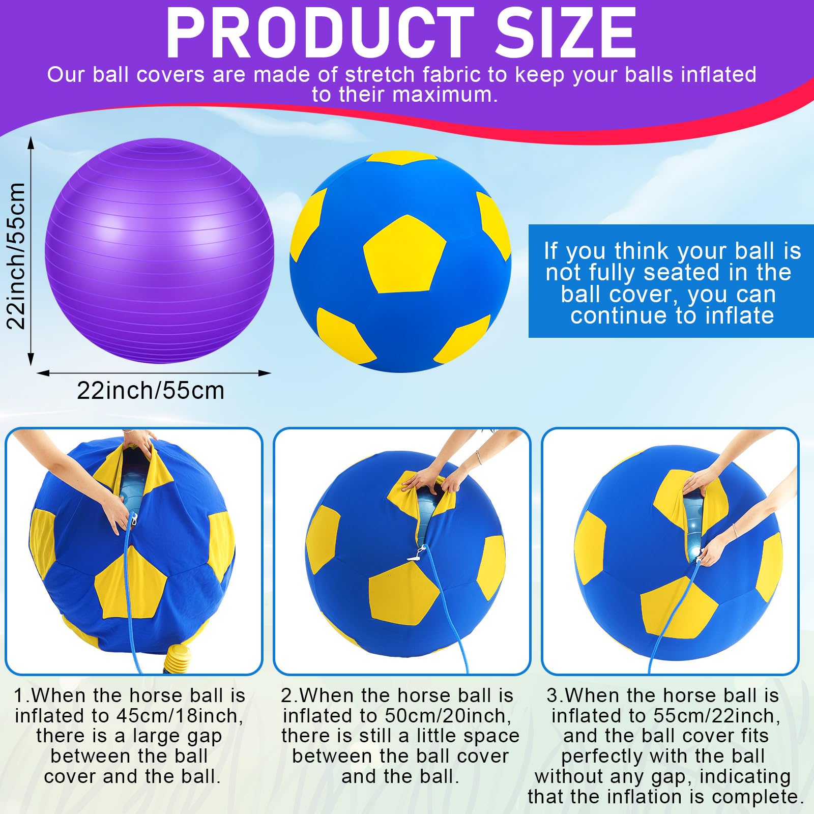 VercanMonth cubierta protectora para bola, aumenta durabilidad y almacenamiento