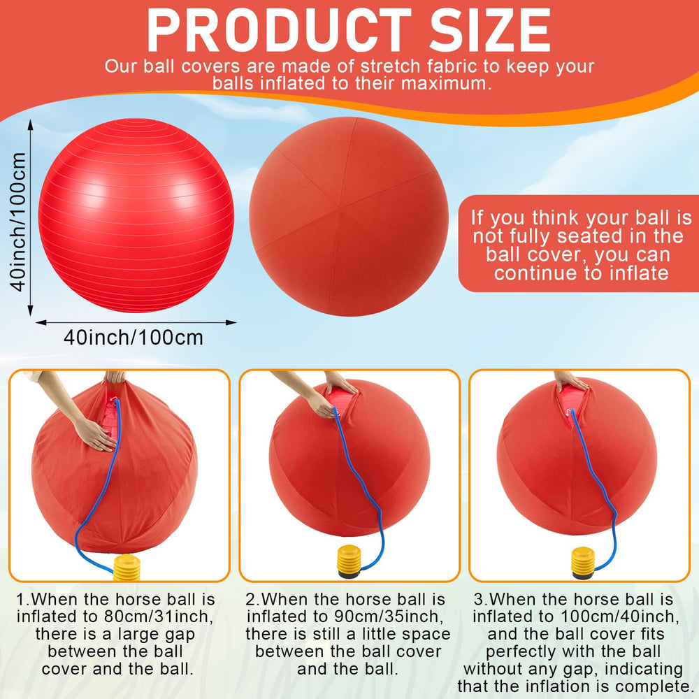 Funda roja para bola VercanMonth mejora visibilidad y estilo