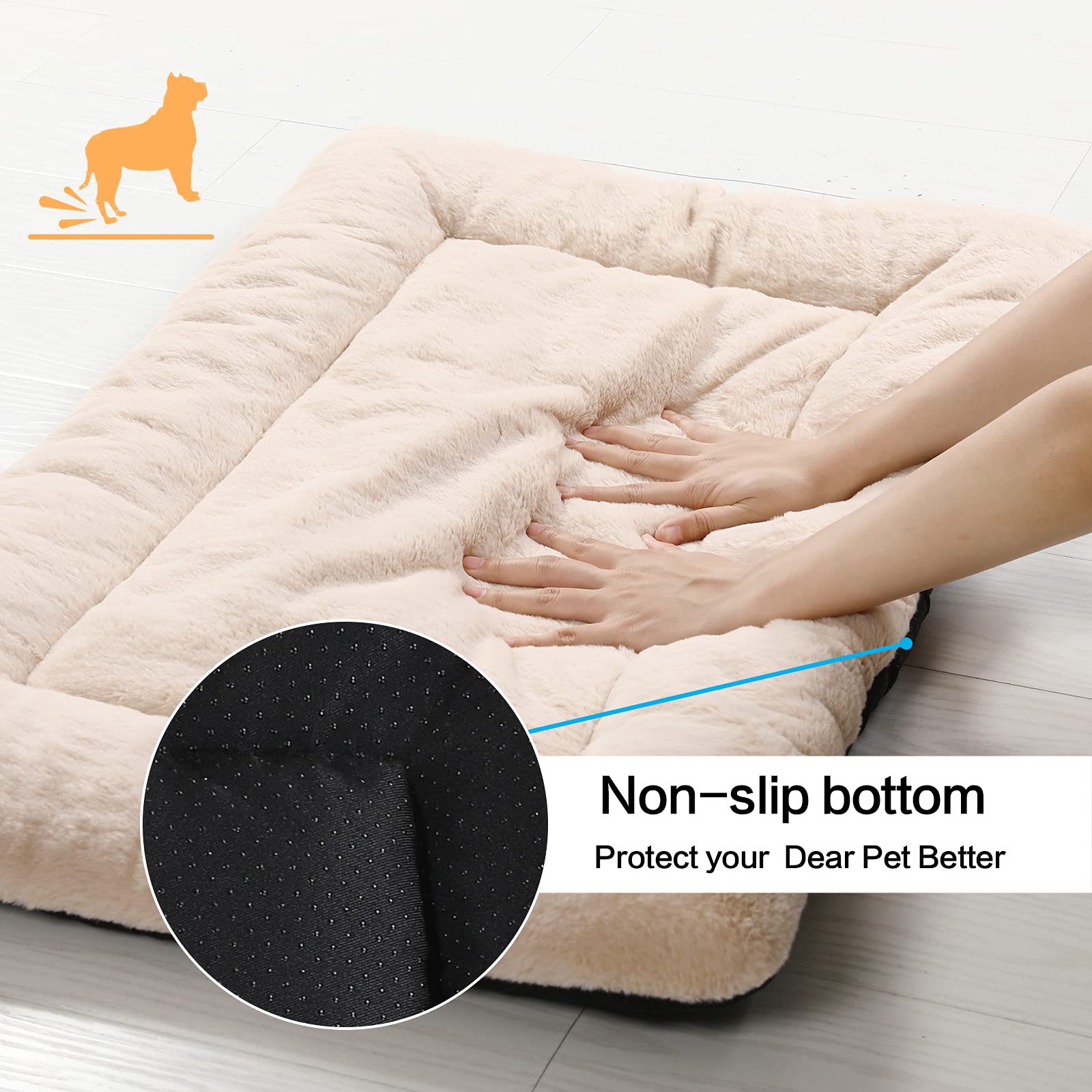 VERZEY cama-jaula tamaño adecuado para perros medianos y grandes