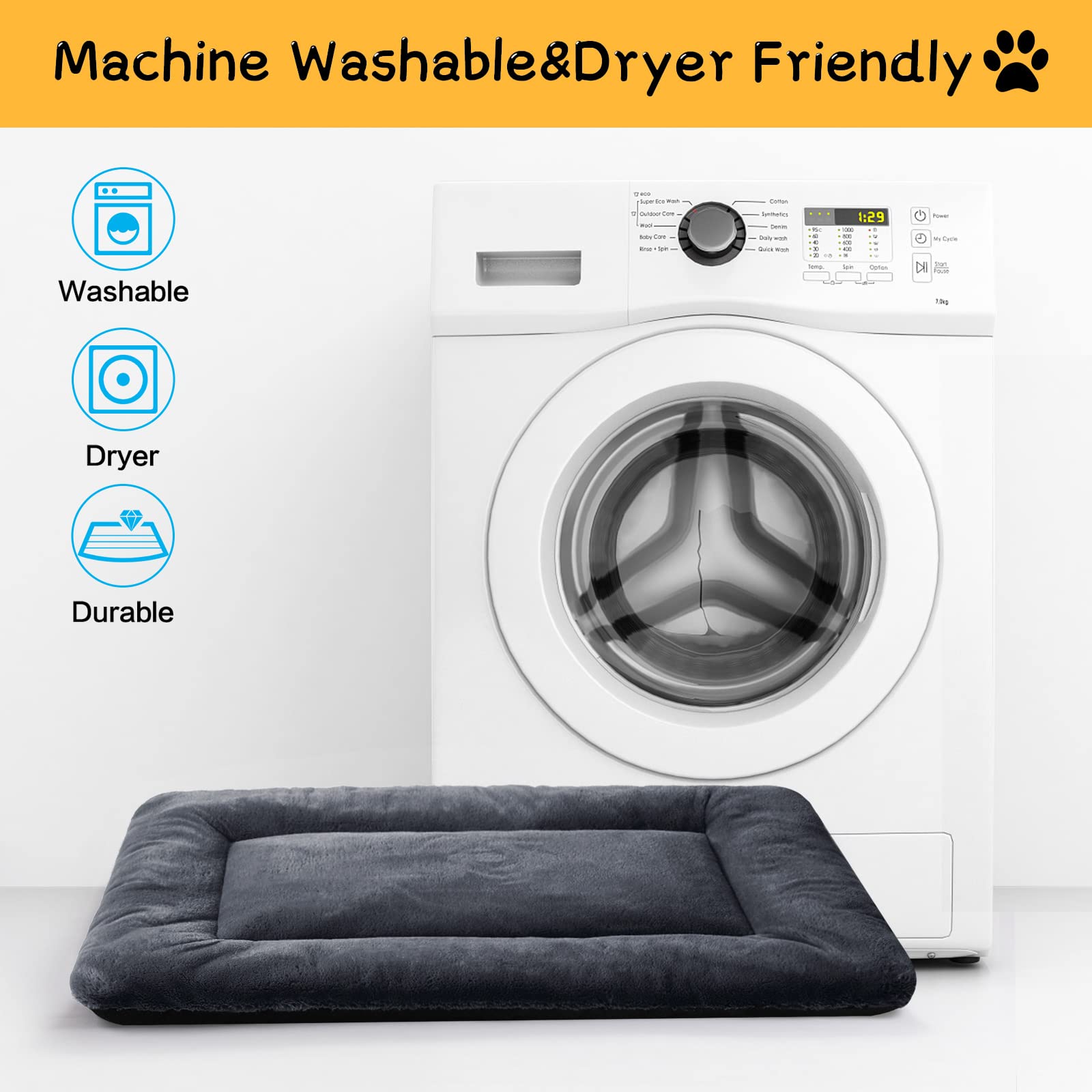 VERZEY cama para perro XL, uso multiambiente, cómodo en interiores o exteriores.