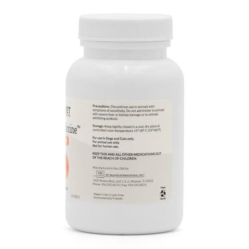 DL-Metionina de V.E.T. Pharmaceuticals, presentación de 150 tabletas para perros y gatos