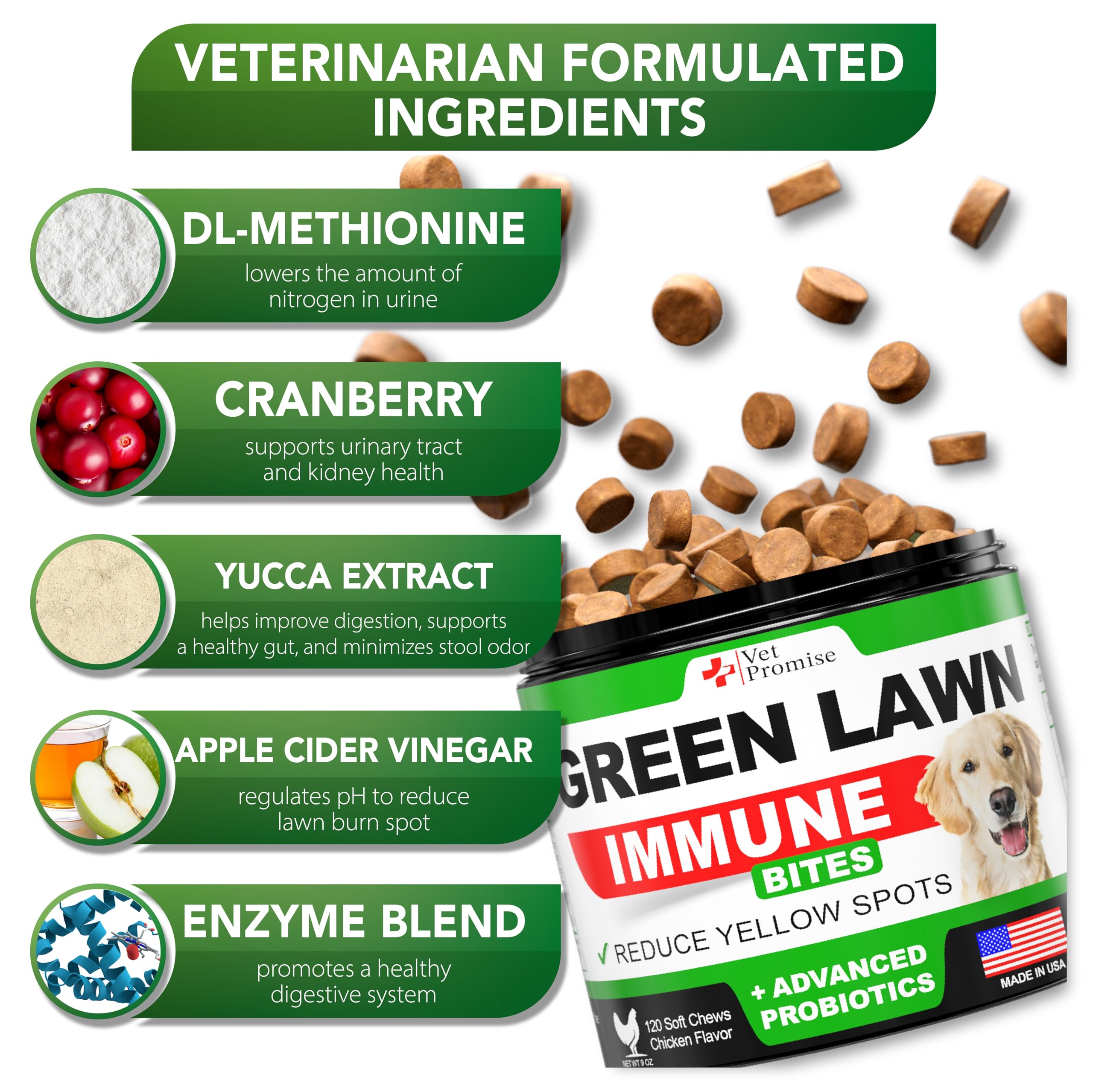 Vet Promise ingredientes naturales: fórmula limpia y segura para mascotas.
