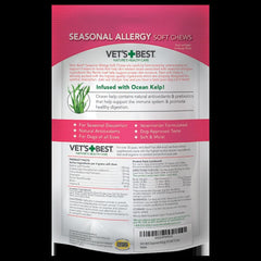 Vet's Best Alergias Estacionales, gomitas suaves con sabor agradable.