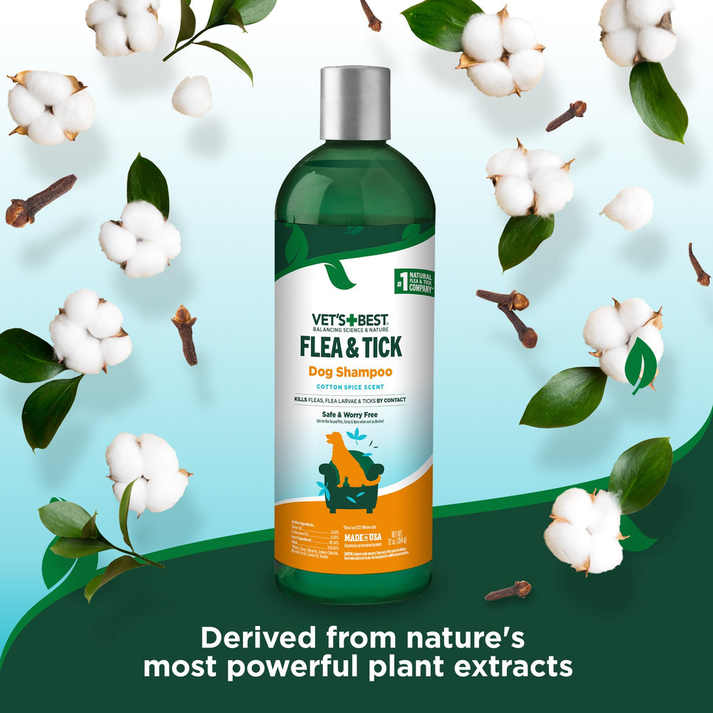 Vet's Best champú natural para perros, pelo limpio y brillante tras el lavado