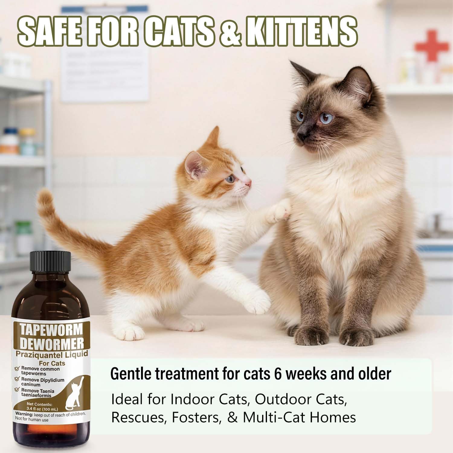 VetaSure contiene 100 ml, ideal para hogares con varias mascotas.