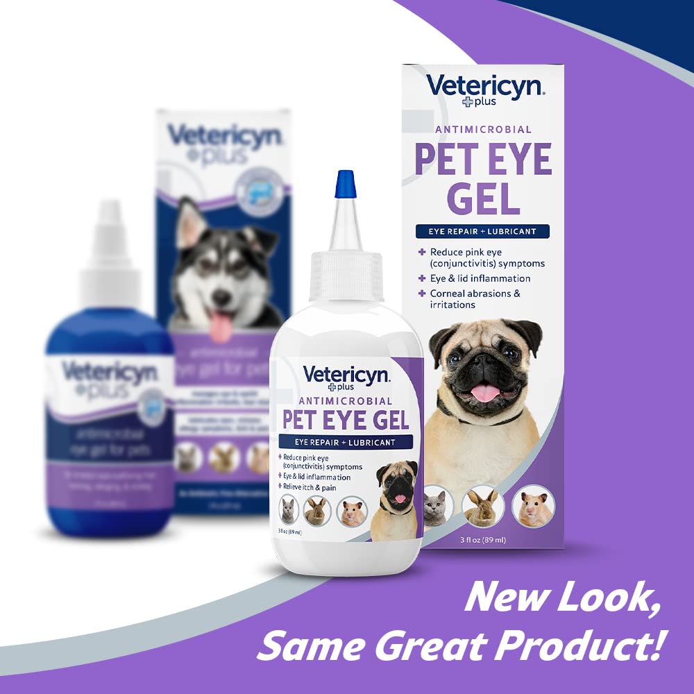 Tubo de 3 oz de Vetericyn Plus Eye Gel para uso cómodo en casa