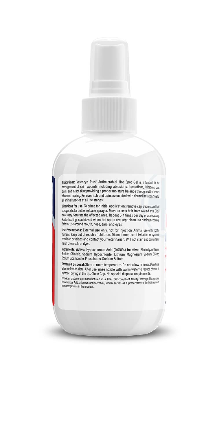 Vetericyn Plus Gel para perros, reduce rojez e inflamación leve de la piel.