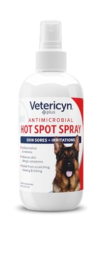 Botella de rociador Vetericyn lista para uso en zonas sensibles.