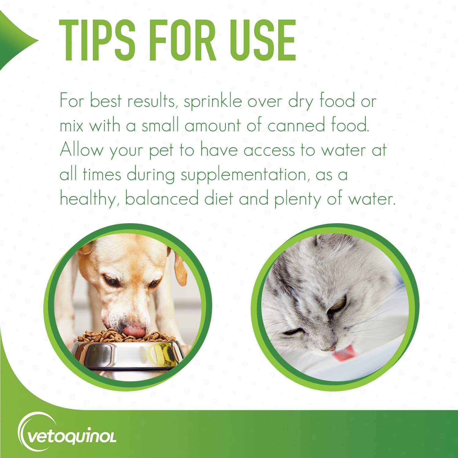 Mezcla para comida, Epakitin se integra con la dieta habitual de la mascota.