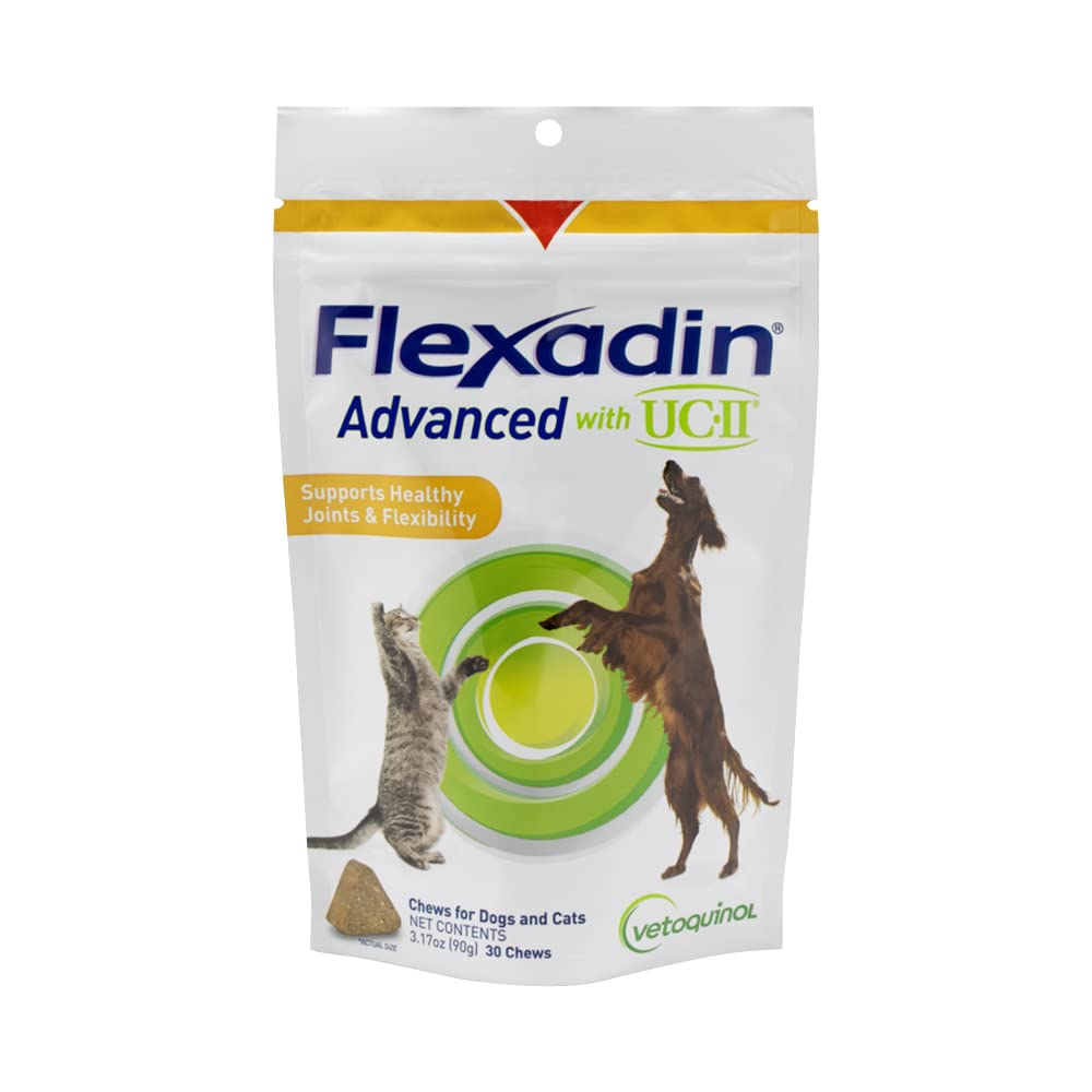 Flexadin Advanced, mordida diaria para perros y gatos que mejora la movilidad.