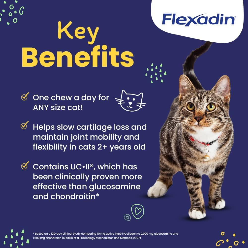 Vetoquinol Flexadin Cat textura del bocado para gatos exigentes