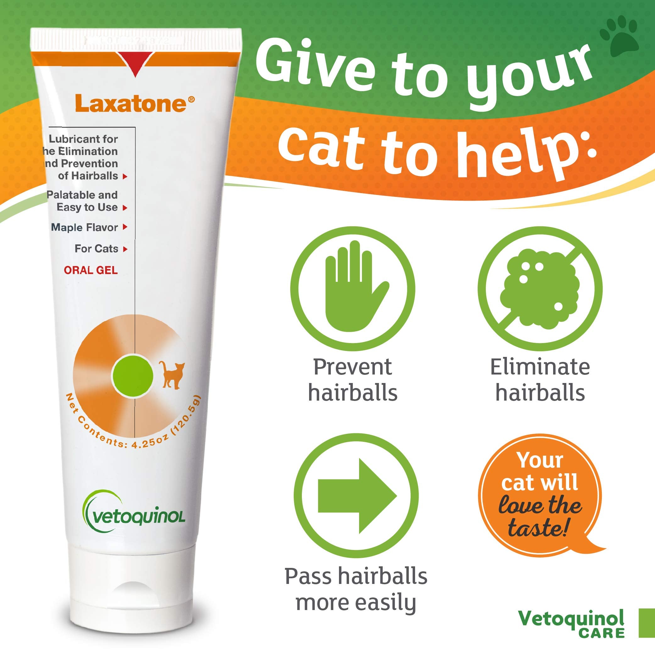Laxatone de Vetoquinol, gel 120 ml para gatos