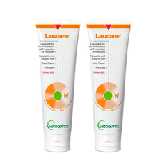 Vetoquinol Laxatone gel oral para gatos, sabor atún, presentación de 4,25 onzas y dos paquetes.