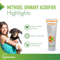 Gel oral Methigel de Vetoquinol para perros y gatos.