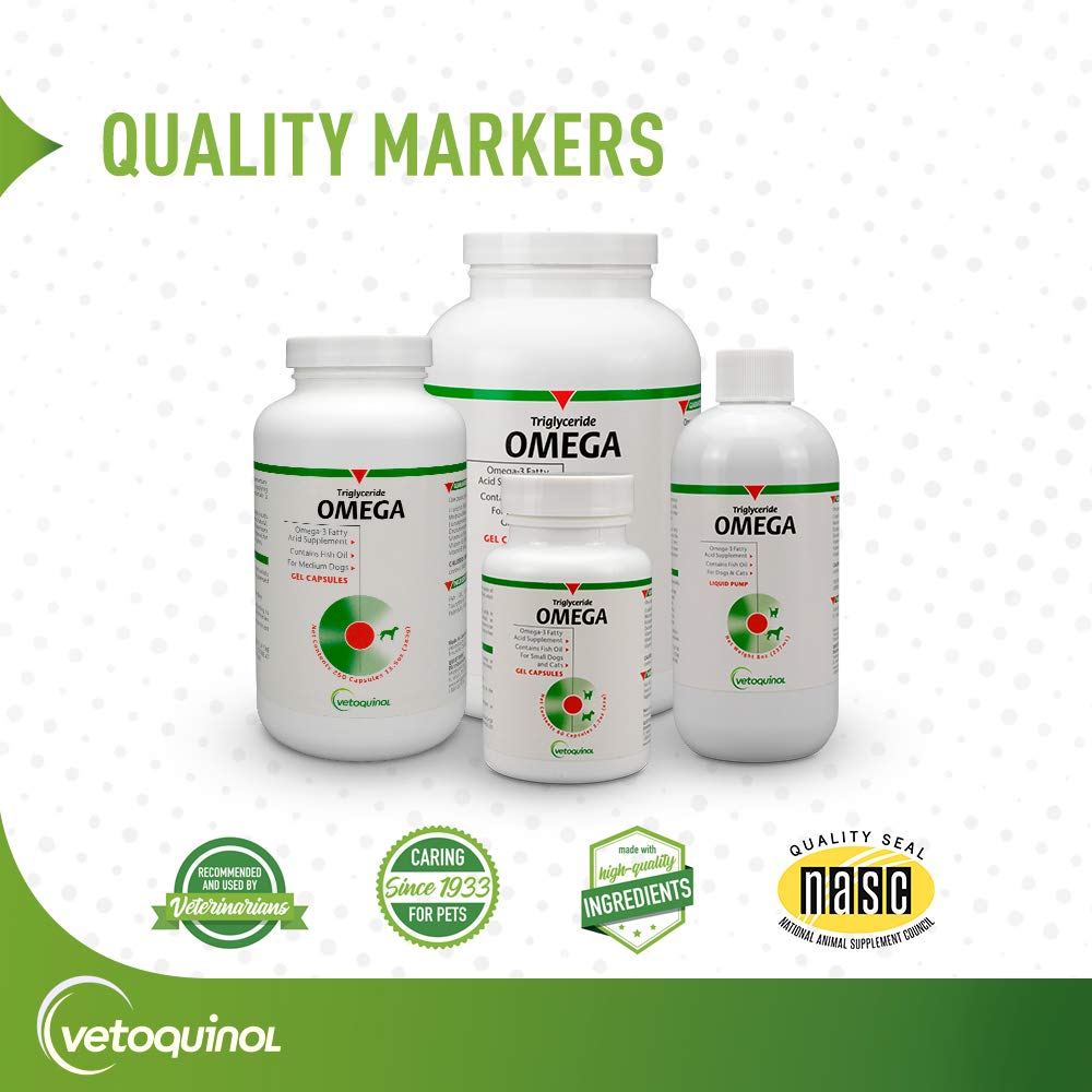 Vetoquinol Triglyceride Omega para riñón, corazón y articulaciones.