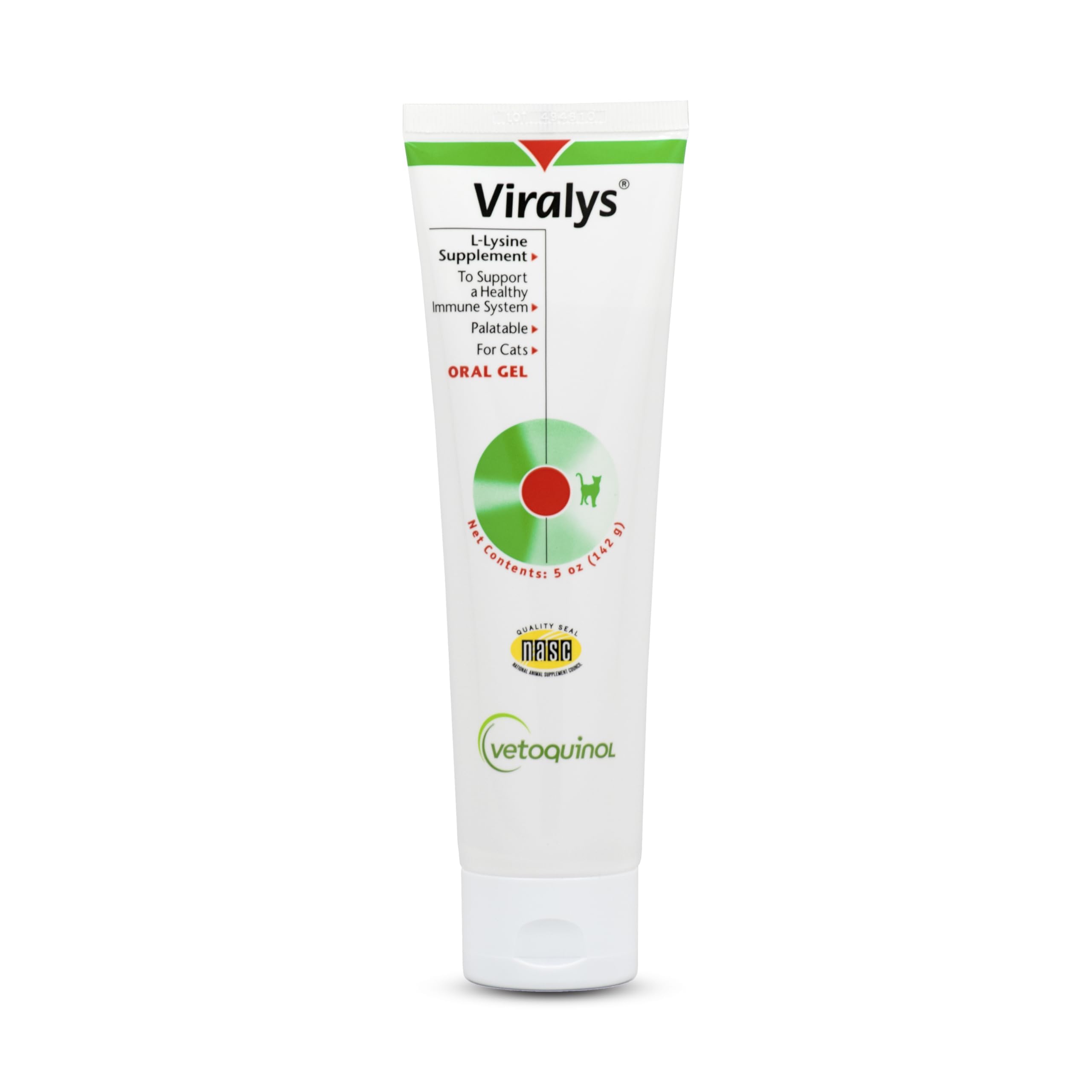 Vetoquinol Viralys Gel, aplicación diaria para gatos y gatitos, apoyo inmunitario.