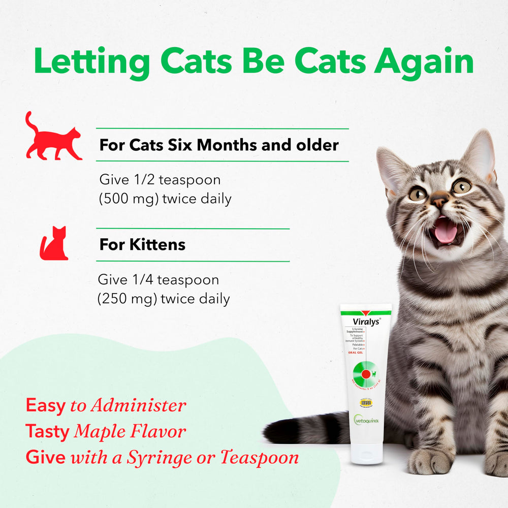 Vetoquinol Viralys Gel sabor arce, agradable para gatos.