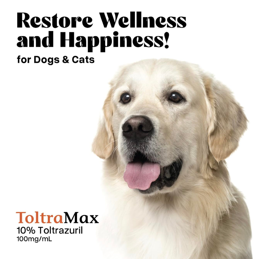 Vetr Toltramax facilita dosis simples para perros, gatos y caballos.