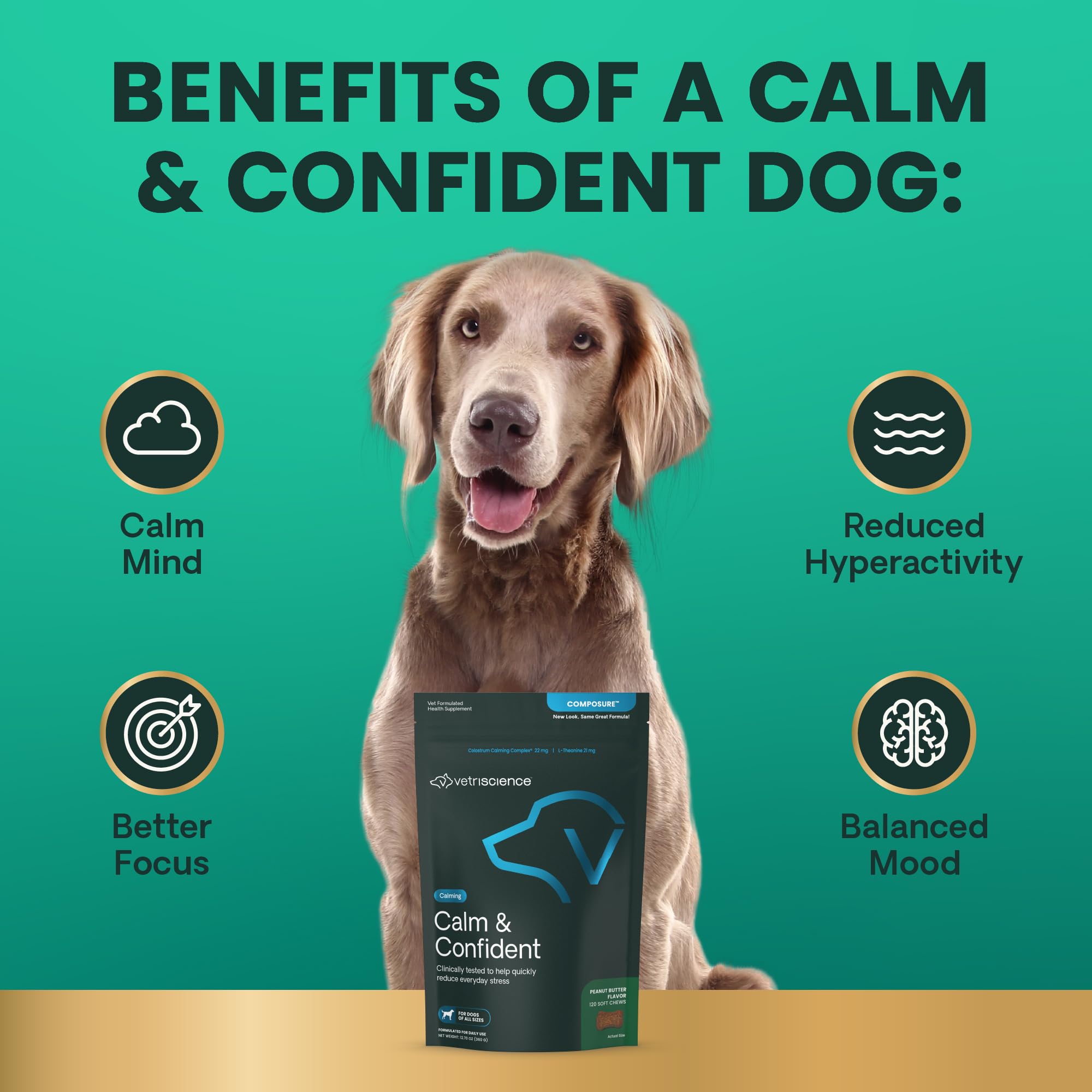 VETRISCIENCE Calm & Confident: etiqueta NASC y garantía de calidad