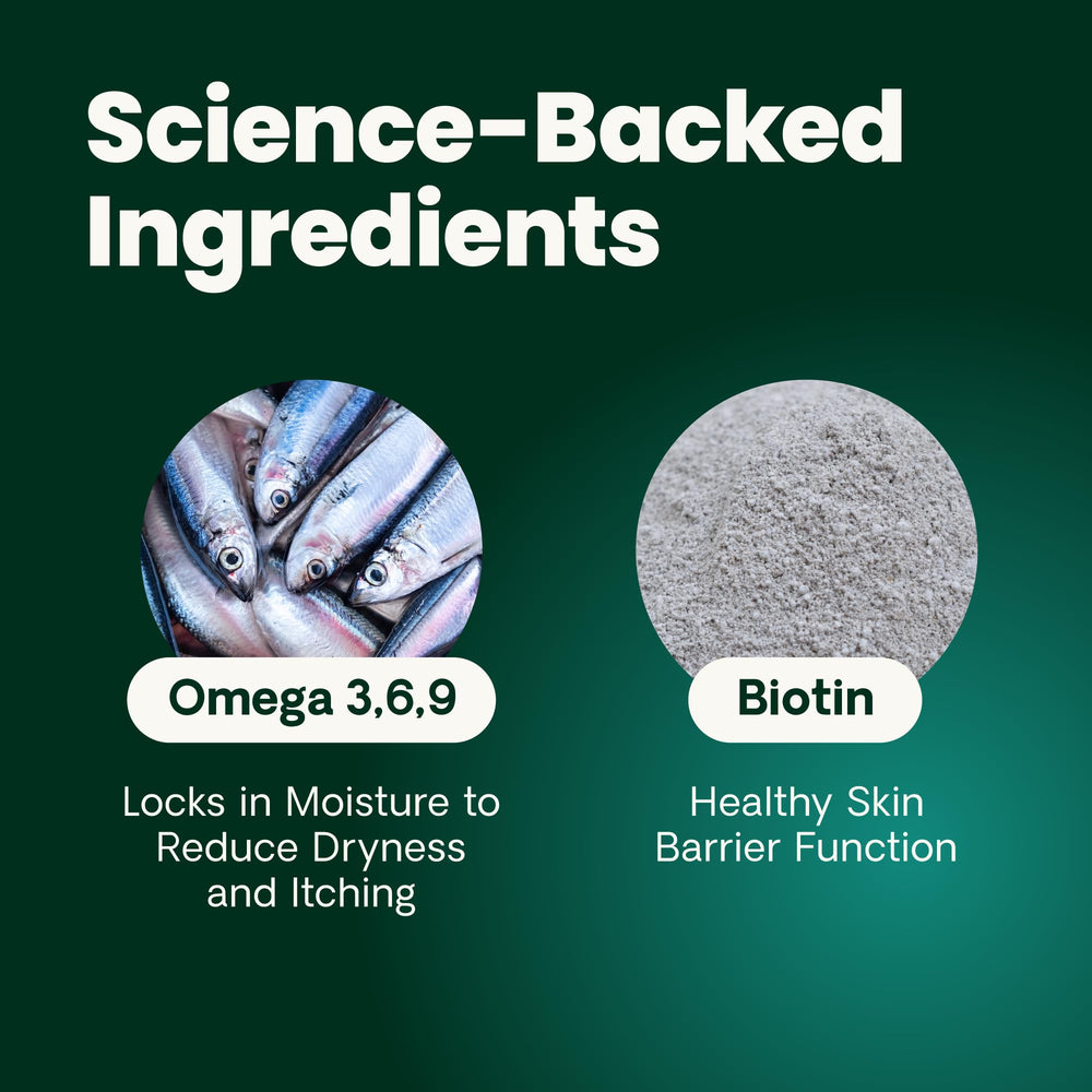 VetriScience biotina fomenta piel y pelaje fuertes