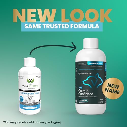 VetriScience Calma y Confianza líquido: se puede mezclar en comida o agua para mayor comodidad.