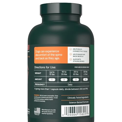 VetriScience Healthy Spine & Disc: bulldog francés con cápsulas de la línea.