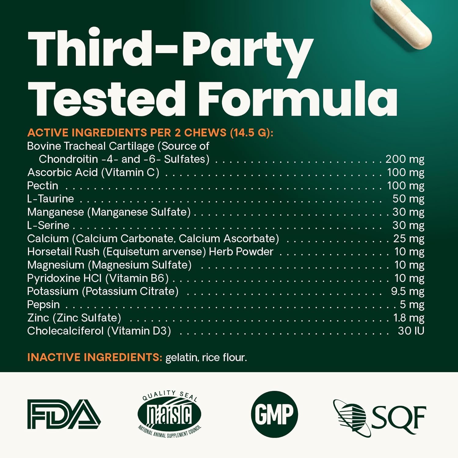VetriScience Healthy Spine & Disc: premio que oculta la dosis en entrenamiento.