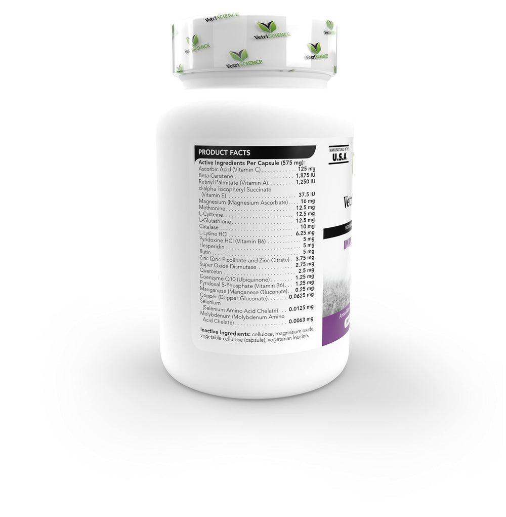 Certificación NASC y pruebas de terceros en VetriScience Immunity Health.