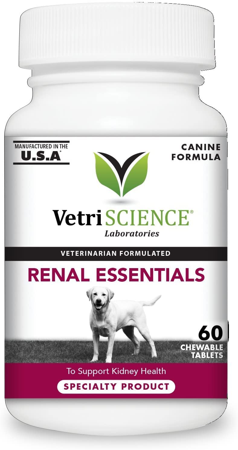 VetriScience Kidney Health tabletas frente: apoyo diario para perros activos