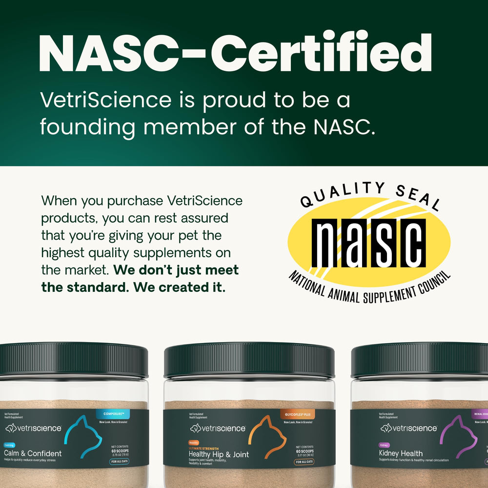 Nuevo look de envase VetriScience Lisina Inmunidad, misma fórmula de confianza.