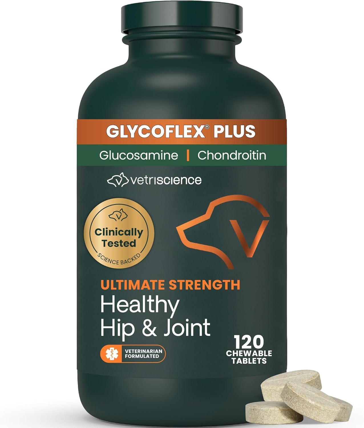 VetriScience Ultimate Strength muestra el empaque para movilidad diaria de articulaciones caninas