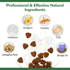 Vetriuntrix curcuma y astrágalo, fórmula natural para perros sensibles.