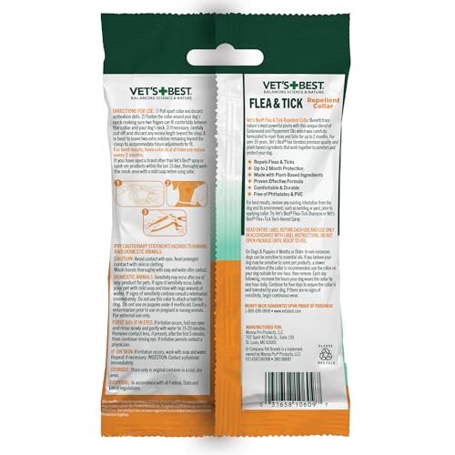 Vet's Best collar para perros, protección de 4 meses para tu mascota activa