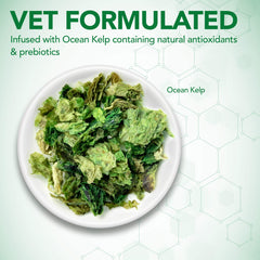 Detalle de ingredientes clave de Vet's Best Probiotic Soft Chews para perros.