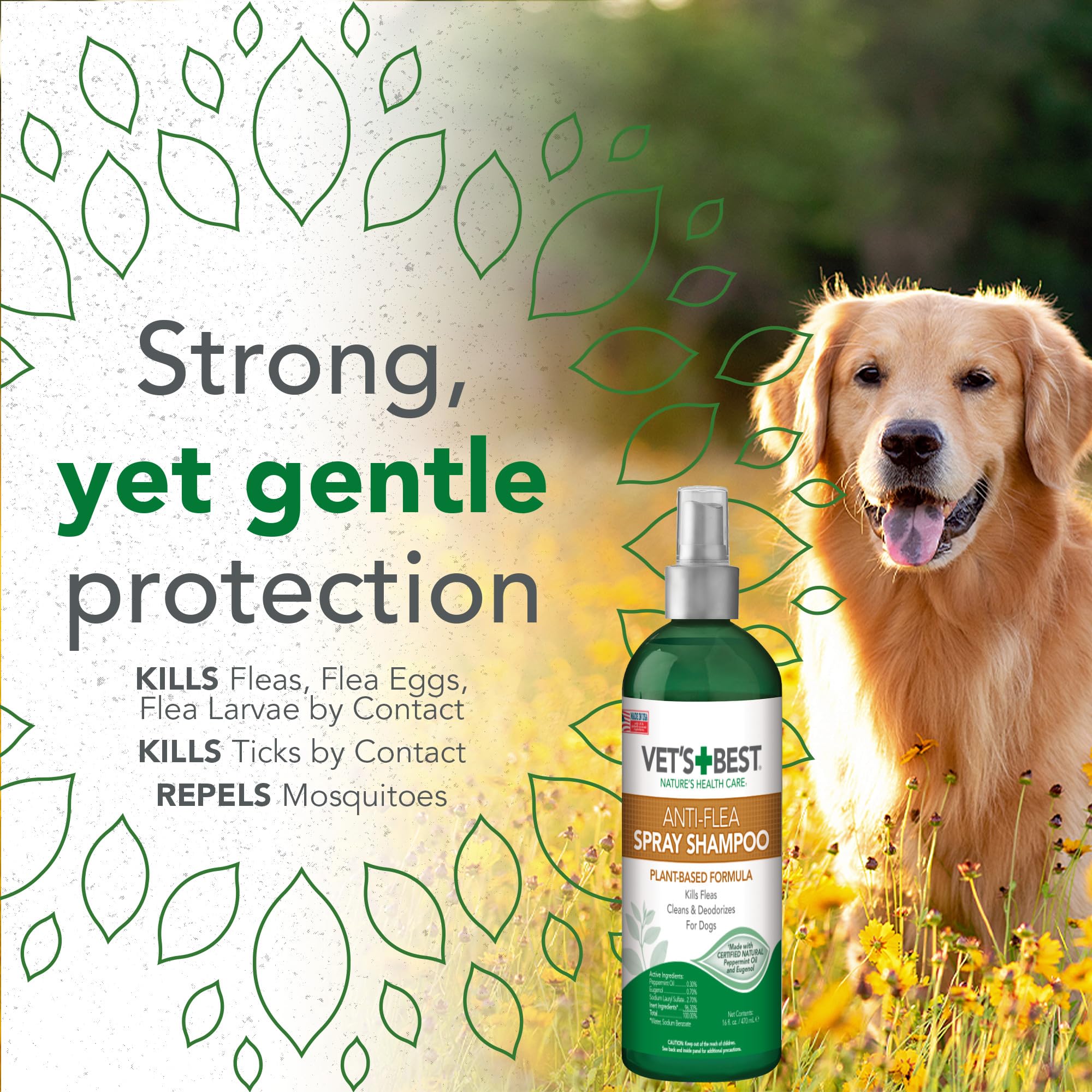 Vet's Best spray muestra aroma suave tras aplicación
