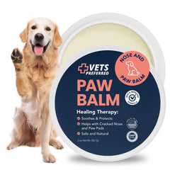 Bálsamo Vets Preferred para patas y narices protege almohadillas y nariz de tu perro.