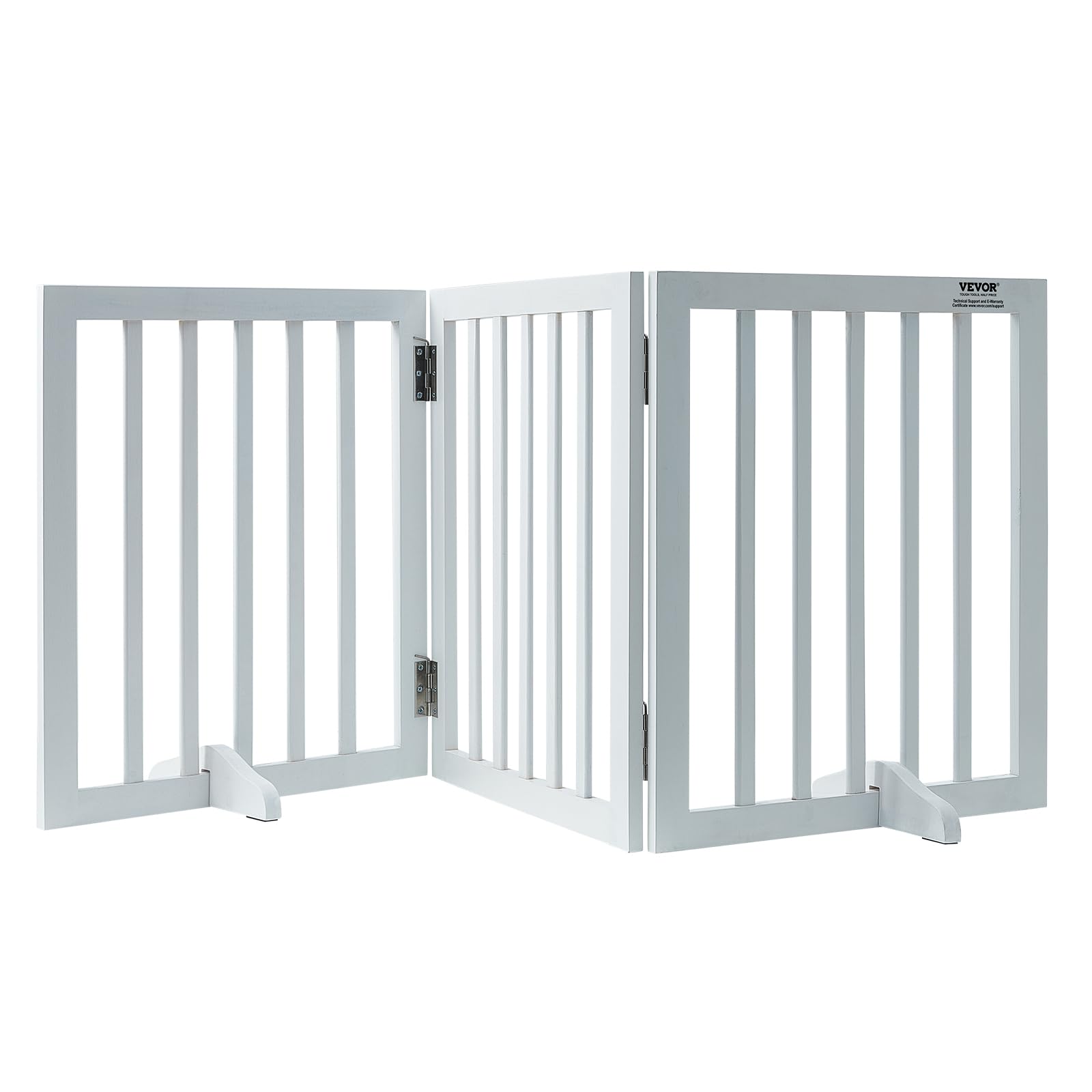 VEVOR barrera para perros de madera 60 pulgadas, diseño estable para cualquier habitación.