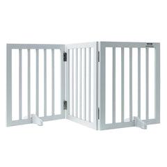 VEVOR barrera para perros de madera 60 pulgadas, diseño estable para cualquier habitación.