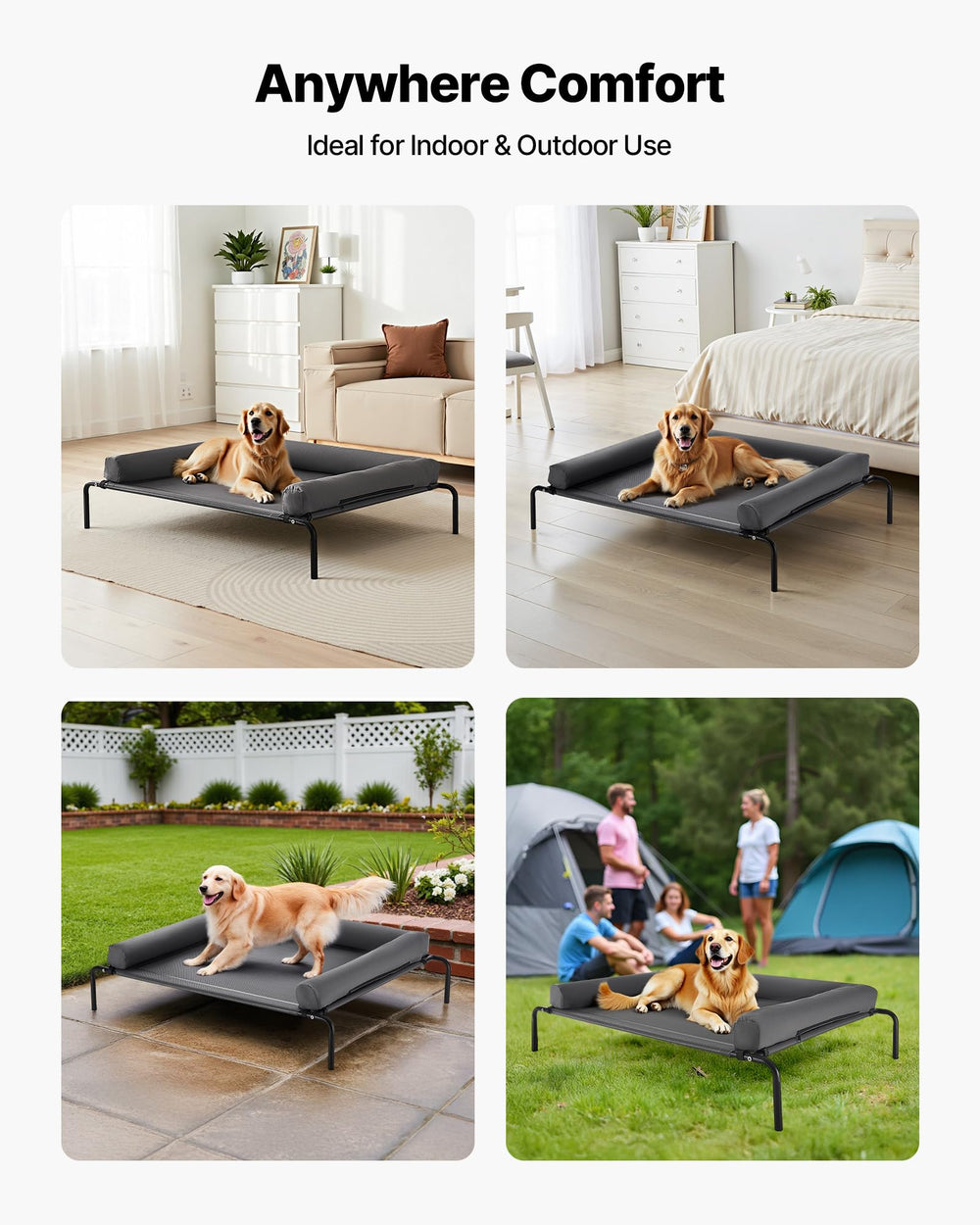 Uso interior y exterior: cama elevada VEVOR para casa o jardín.