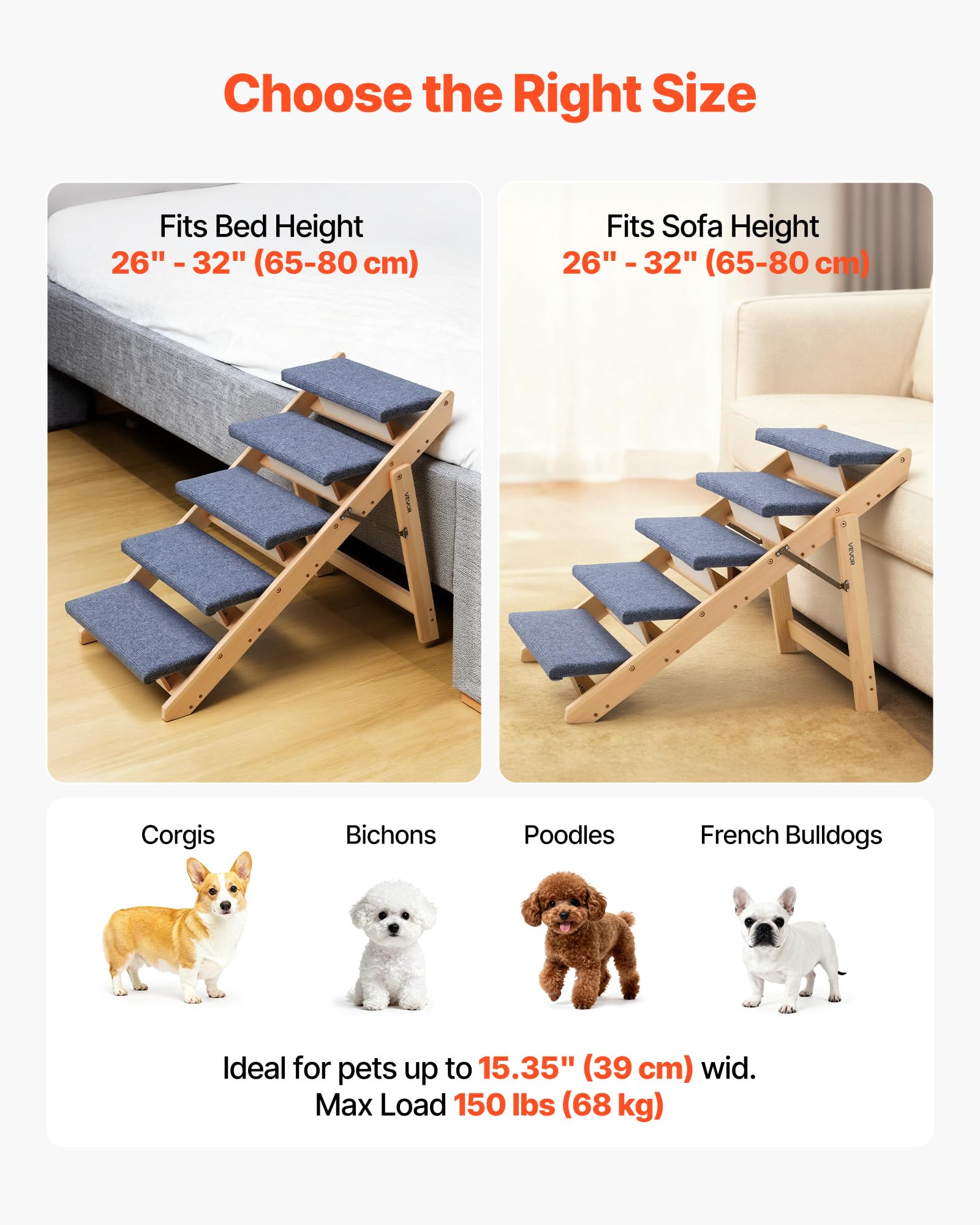VEVOR forro-poliester-suave agarre cómodo para las patas de tu mascota.