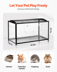 VEVOR jaula hamster panel transparente para visualización total