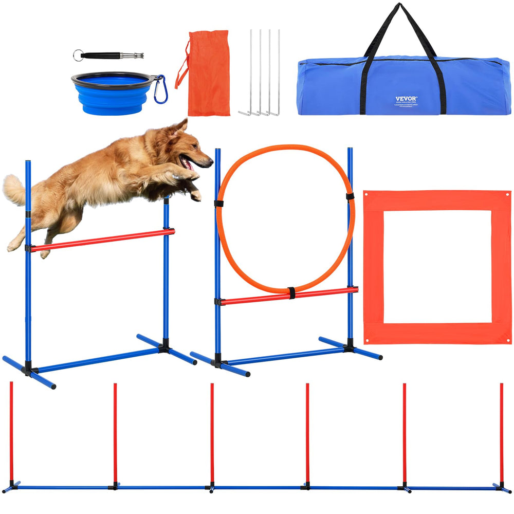 VEVOR barra de salto ajustable para perros, ideal para entrenar agilidad