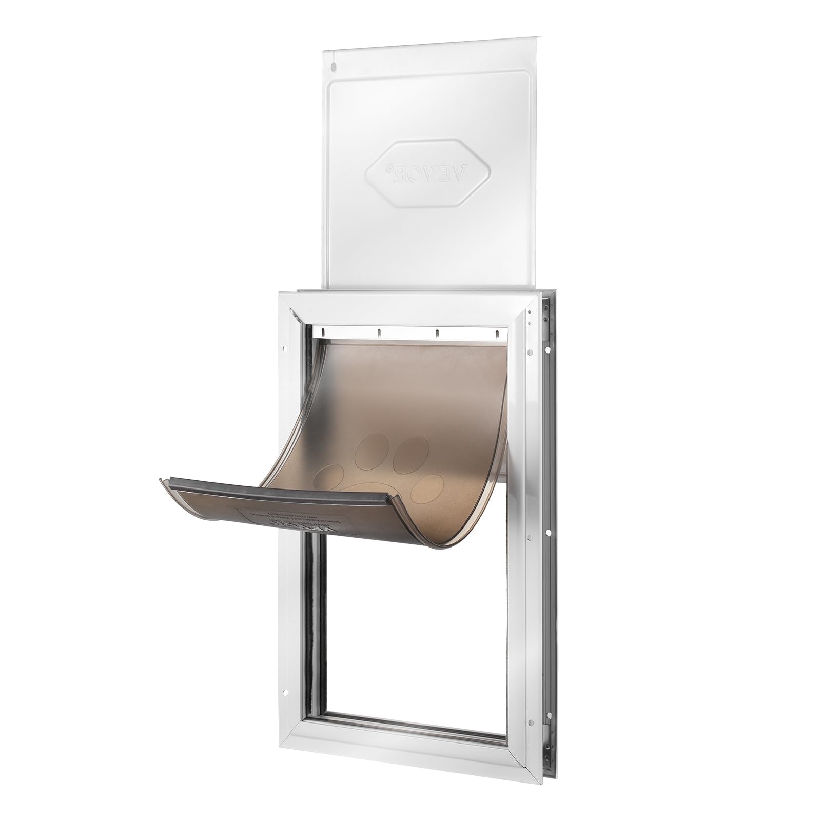 VEVOR pet door white frame complements modern decor