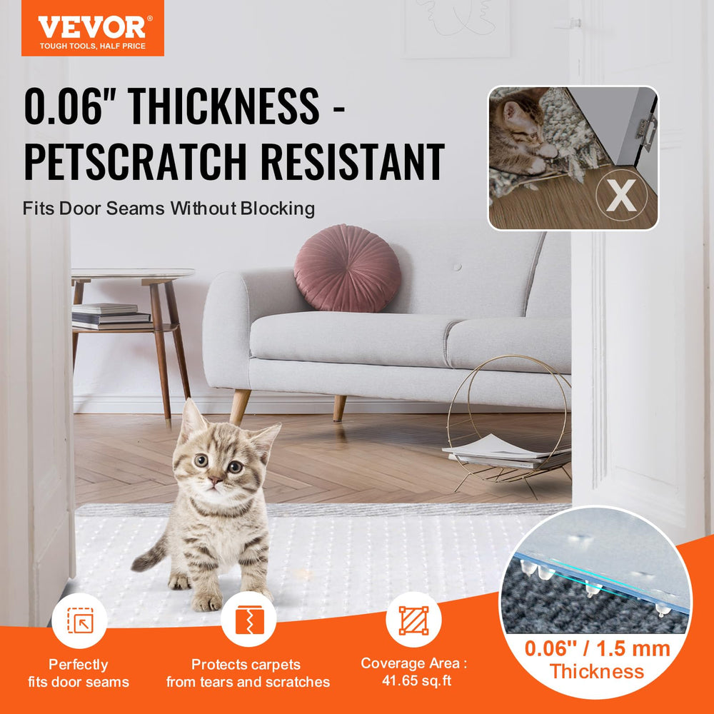 VEVOR protector de alfombra para mascotas con agarre 3D para evitar deslizamientos.