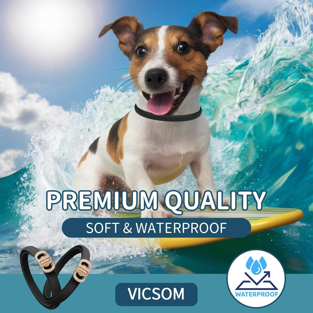 Collar Vicom-resistente-al-agua, ideal para actividades al aire libre.