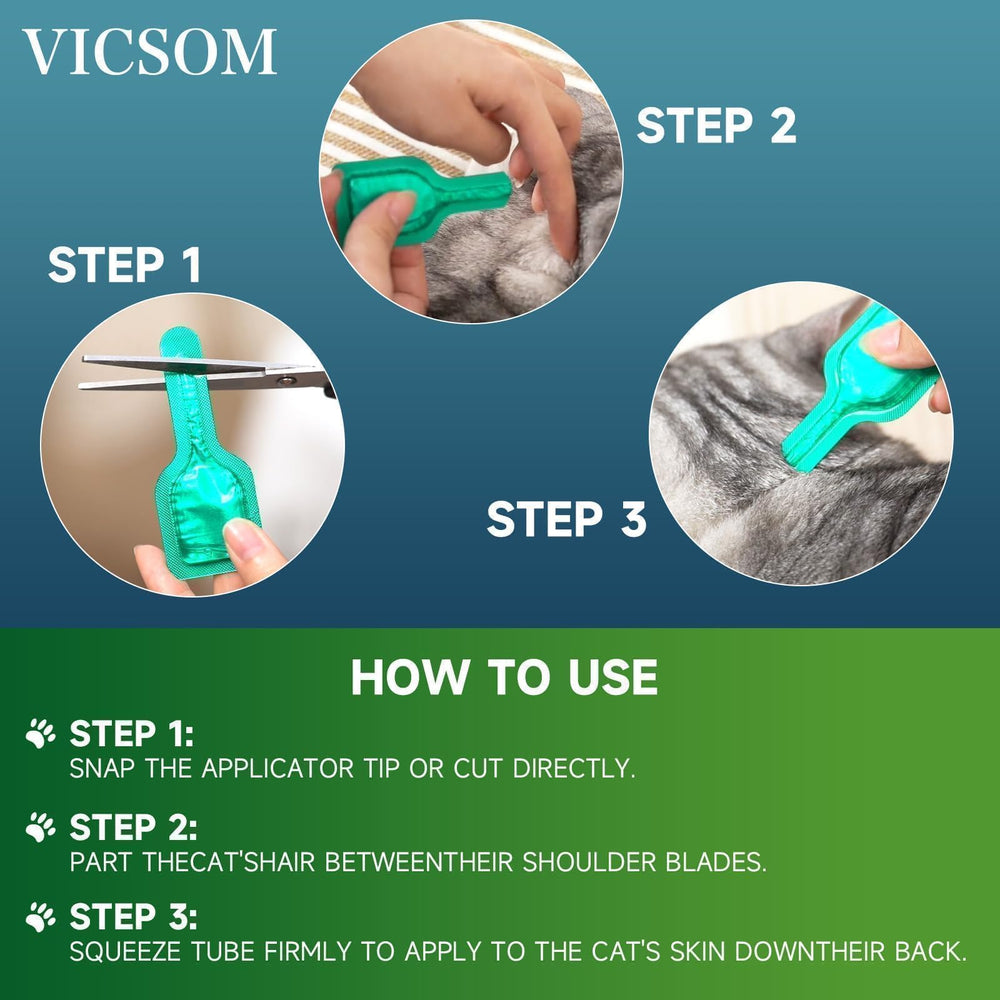 Protección impermeable de 24 horas con VICSOM para gatos.