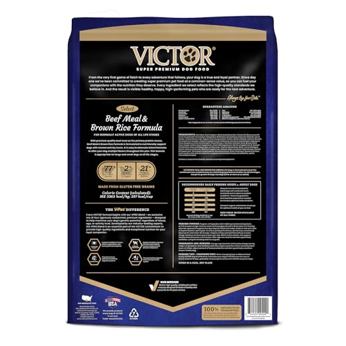 VICTOR Alimento seco sin gluten de res, útil para digestión sensible.